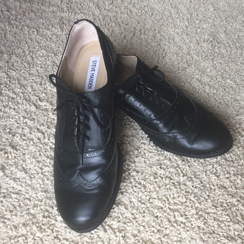 Black Steve Madden Loafers